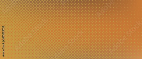 Abstract orange halftone gradient background with diamond dot pattern for modern design. eps10 vector background.