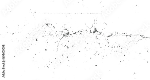 Grunge clacked crack dust dots black and whit Monochrome Cracked Texture Overlay vector design on transparent background.