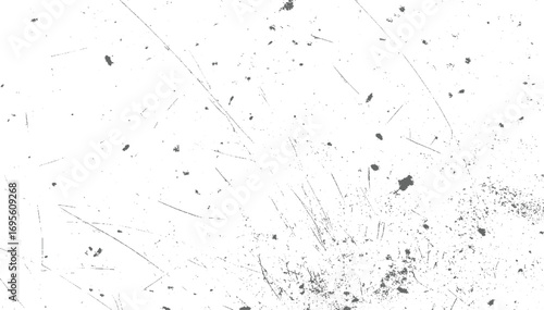Grunge clacked crack dust dots black and whit Monochrome Cracked Texture Overlay vector design on transparent background.