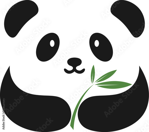 panda vector illustration logo