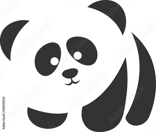 panda vector illustration logo