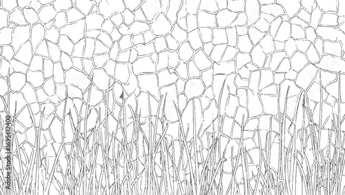 grunge texture Cross Section of Grass and Soil with Stone Texture – Vector Nature vector Illustration, vector design on transparent background.