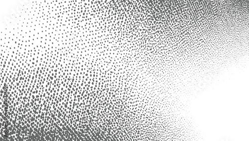 Noise Dot Grain – Gradient Fade Vector Grunge Texture with Halftone Dots, Subtle Halftone Grunge Urban Texture – Distressed Black and White Vector Overlay vector design on transparent background.