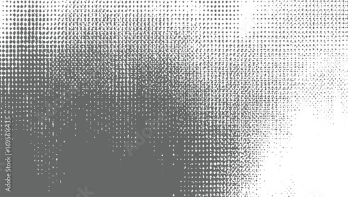 Dot Gradient Grunge Texture – Vintage Halftone Pixelated Comic Vector Grunge Halftone Gradient– Faded Grit Noise Retro Manga Vector Texture vector design on transparent background.