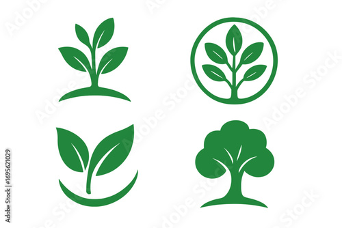 Water drop aromatherapy oil logo design, green natural essential oil droplet, spa wellness icon set, vector cartoon illustration with transparent background, eco-friendly health concept