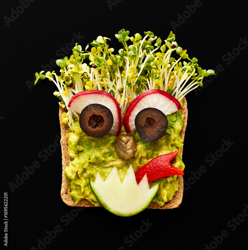 Monster Avocado Toast Creation