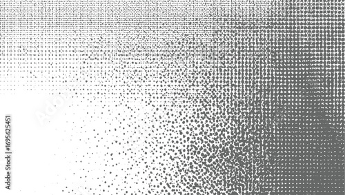 Grunge Halftone Noise Texture – Abstract Monochrome Pixelated, Subtle – Distressed Urban Overlay Abstract Dot Texture – High-Quality for Creative vector design on transparent background.