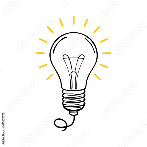 Light bulb idea illustration