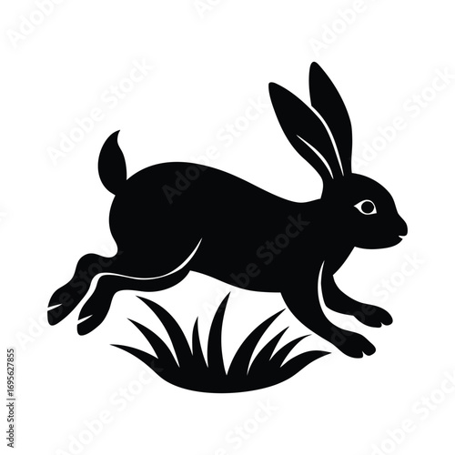 rabbit silhouette vector