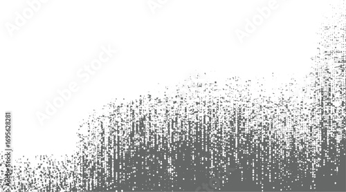 grunge texture Grain Noise Vector Halftone Ink Dot Texture Retro Rough Surface Overlay Dotted Stipple Gradient Vector design on transparent background.