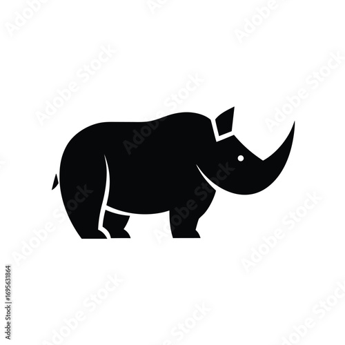 rhino cartoon coloring page