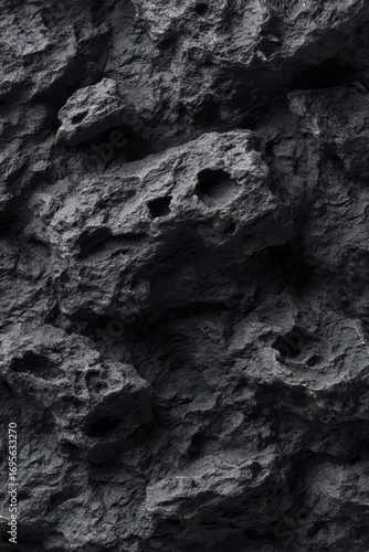Premium Asteroid Mining Raw Materials Texture Modern Dark Rock Surface for Tech Innovation and Corporate Marketing Content, Inspiring Resource Richness