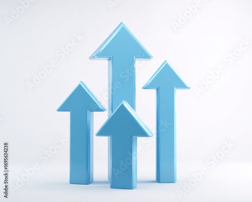 Free Download Azure Arrow Ascendancy: A Visual Representation of Success, Progress, and Ambition in the Business Sphere - GFXLoad