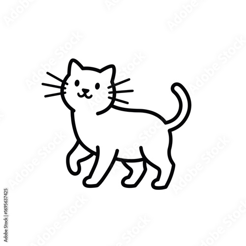 vector illustration of a cat