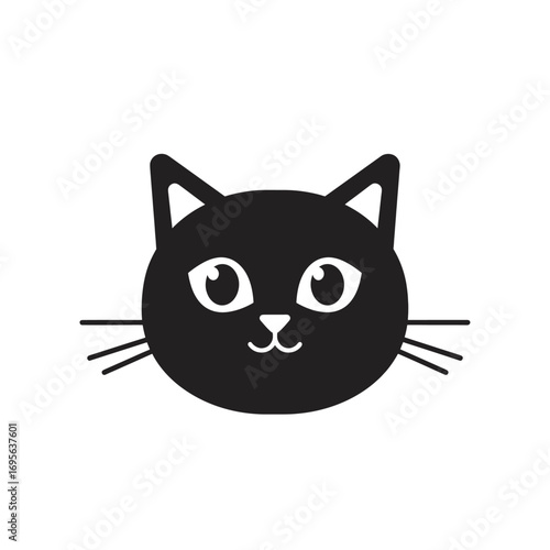 the face of black cat