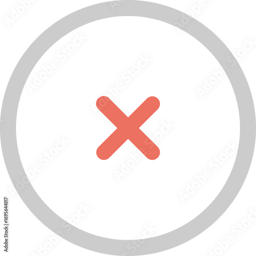 Coral Cross Icon