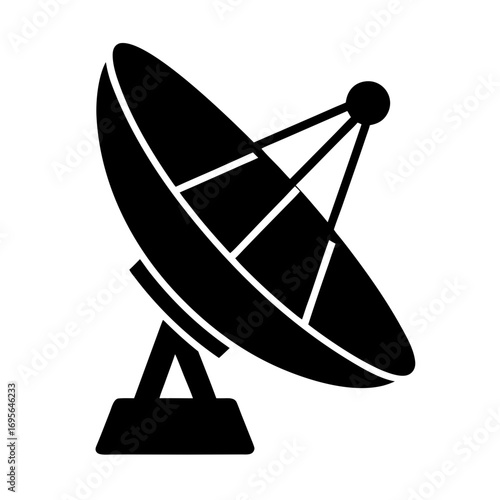 satellite dish icon vector flat clean look