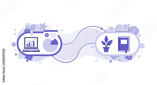 Mastering Work-Life Boundaries: Stylized Concept for Healthy Transitions and Personal Balance