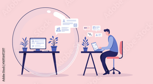 Seamless Productivity: Conceptual Cloud-Floating Workspace for Digital Innovation & Future-Ready Teams