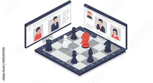 Elevating Digital Strategy: Visualizing Complex Business Planning and Competitive Foresight on a Virtual Chessboard