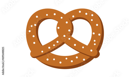 pretzels isolated on white background