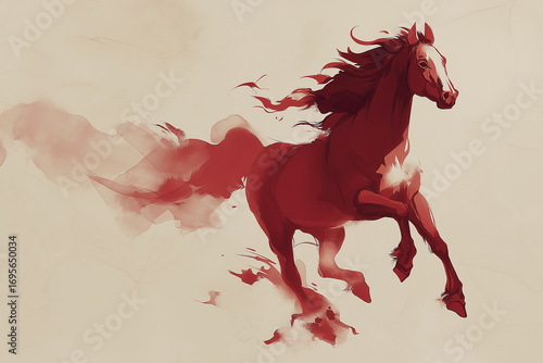 horse, red horse, 2026, 2086, 2146, happy new year, new year, new year greetings, new year's card, sunrise, animal, silhouette, start, Year of the Horse, 12 zodiac signs, pony, mustang, running, farm,