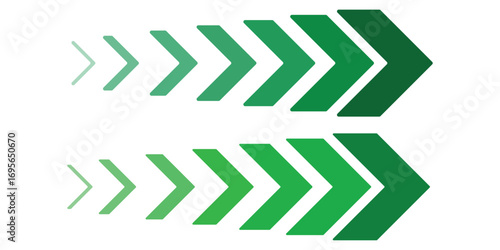 colourful arrow. dynamic moving arrow representing speed, acceleration, fast. transparent png and vector illustration