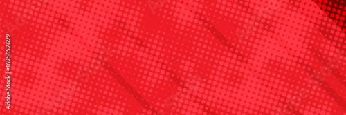 Red banner background with modern dynamic stripes and lines. Suit for business banner, header, report, corporate, institution, party, festive, seminar, and talks