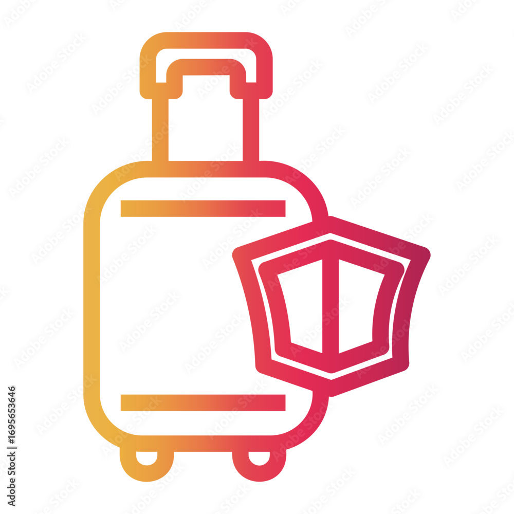 Obraz premium travel Line Gradient Icon