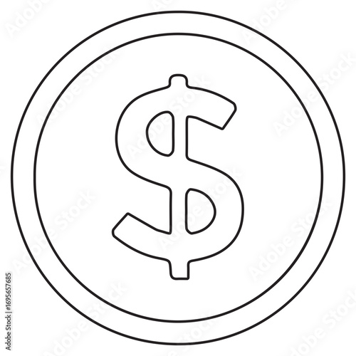 Dollar Sign Coin Icon