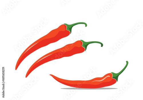 Vibrant red chili peppers ready for culinary creations and flavorful dishes