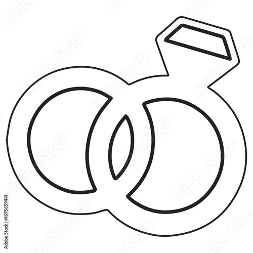 Interlocking Wedding Rings