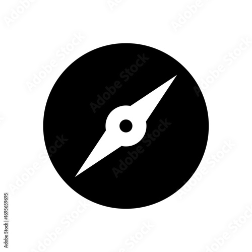 Simple black silhouette of a gift box with a ribbon and bow, representing a present for a celebration, holiday, or special occasion isolated on a white background