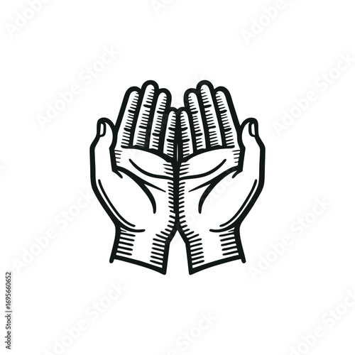 Two hands gently cupping an invisible object