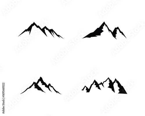 Mountain nature landscape  logo and symbols  icons template