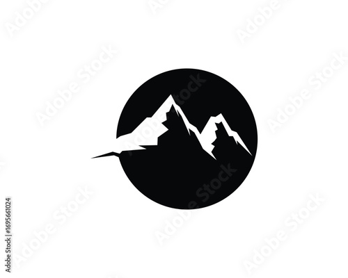 Mountain nature landscape  logo and symbols  icons template