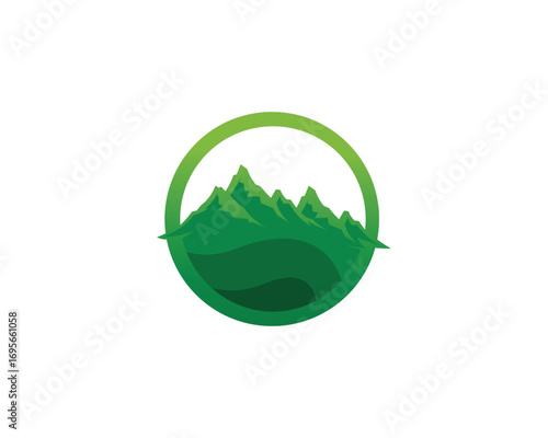Mountain nature landscape  logo and symbols  icons template