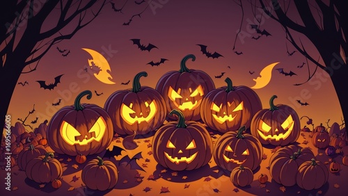 Halloween holiday schedule background elevated detail diverse