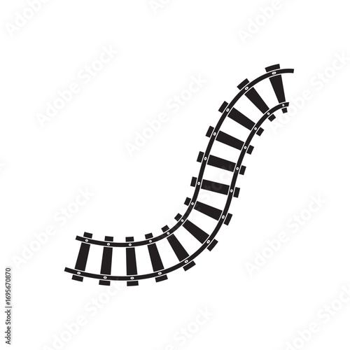 Train way  vector railway 