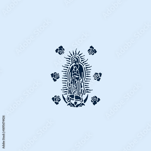 THESE HIGH QUALITY MOTHER MARIA VECTOR FOR USING VARIOUS TYPES OF DESIGN WORKS LIKE T-SHIRT, LOGO, TATTOO AND HOME WALL DESIGN