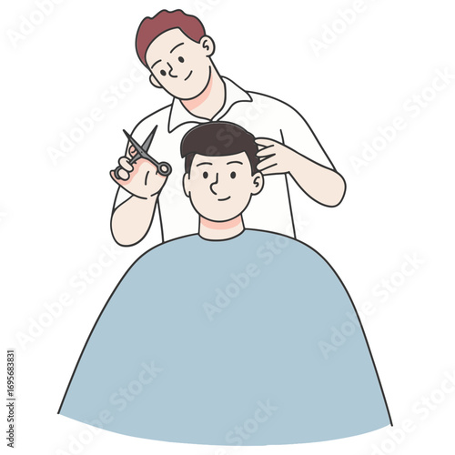 Man hair salon