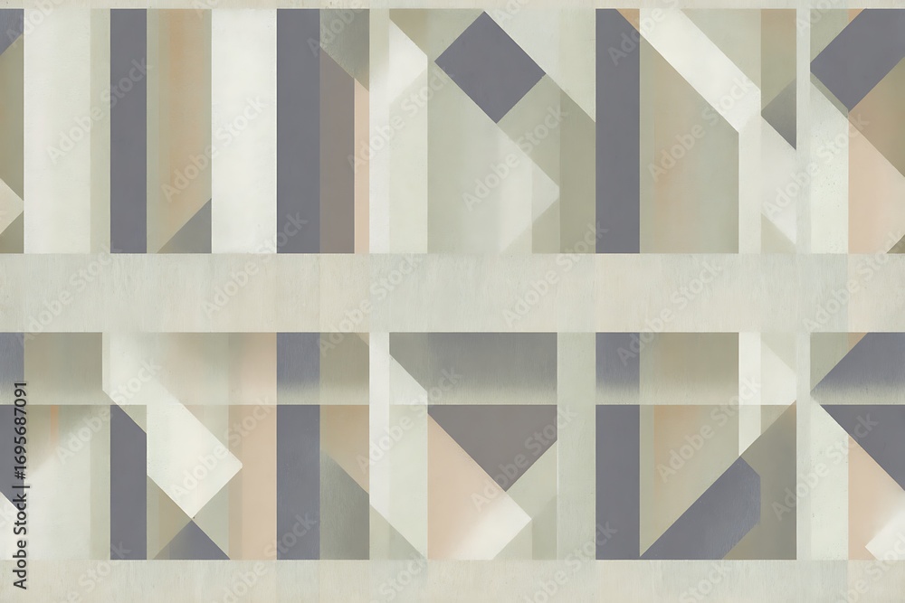 Fototapeta premium Seamless background with abstract geometric shadow box grid