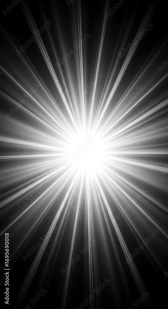 Fototapeta premium Bright Central Light Burst.