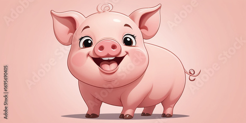 Pig with Tiny Tail Wiggle