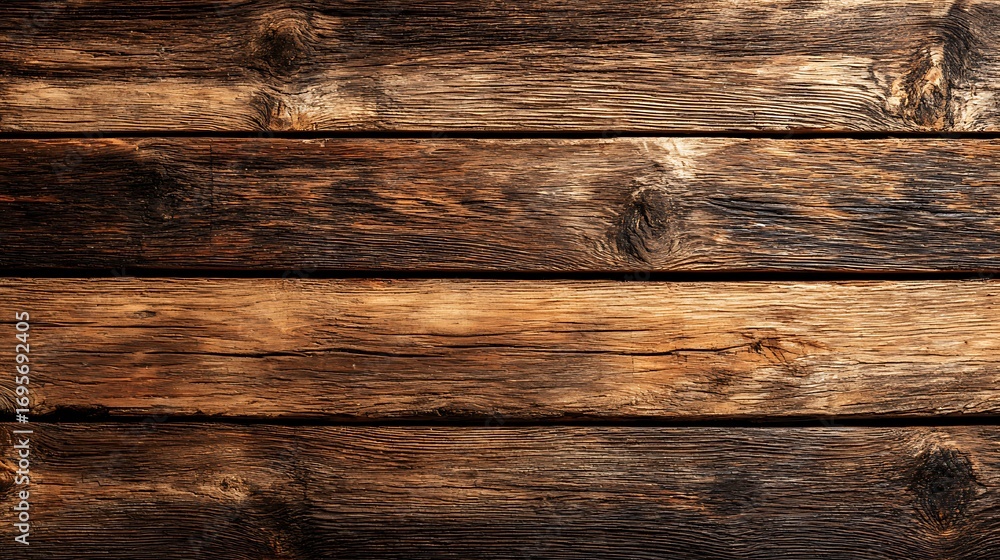 Naklejka premium A beautiful wooden desktop background with copy space