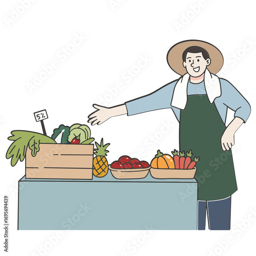 Vegetable seller