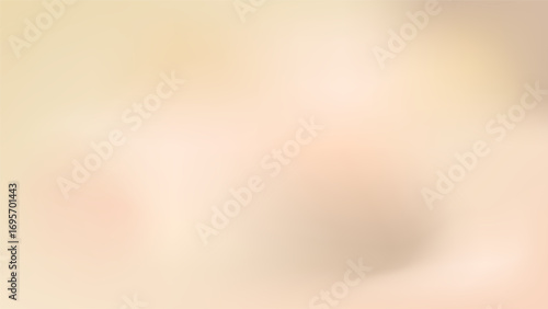 Background gradient cream bg light brown gradation color in warm pastel tones. Soft neutral ivory and champagne blend with silk and pearl texture. Nude beige blur for cosmetic design, wedding backdrop