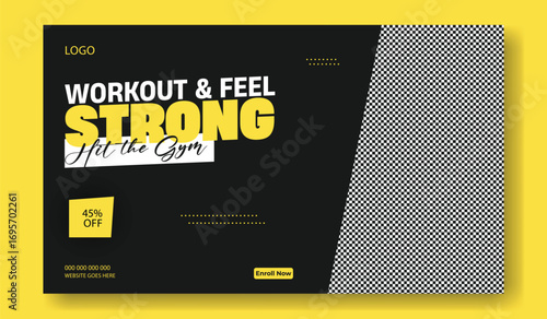 Motivated man working out with suspension trainer in a modern gym promoting fitness and strength training