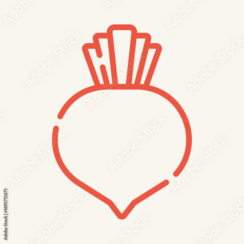 Vegetable symbol artwork trendy useful vector Illustration design elegant colorful background
