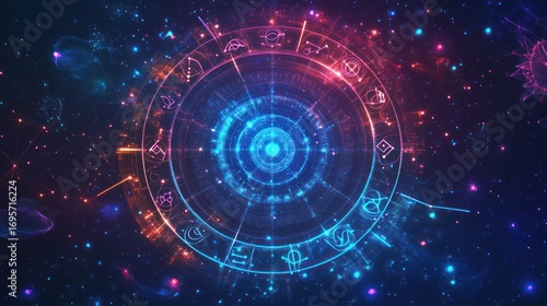 Galactic Zodiac Wheel: A Cosmic Representation of Astrological Signs